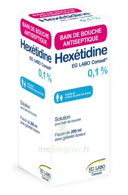Hexetidine Eg Labo Conseil 0,1 %, Solution Pour Bain De Bouche 200ml à ANNECY
