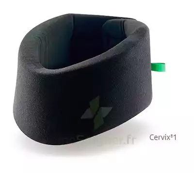 Cervix 1 Collier Cervical Souple Noir/vert H9cm T2 à ANNECY